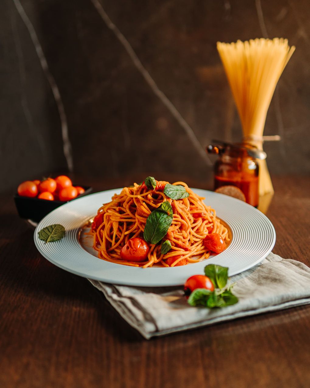 Pasta with basil - Villaggio